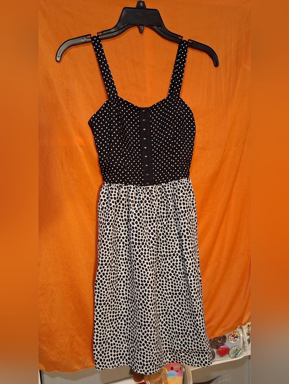 Black and White Polka Dot Sundress